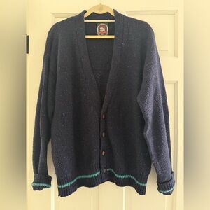 Vintage Alps Rugged Outdoors Blue Cardigan